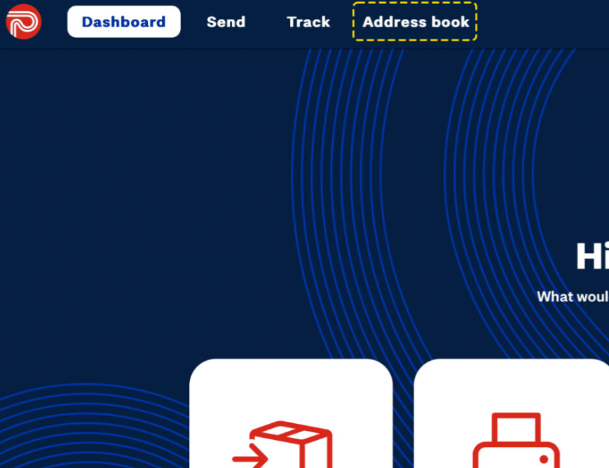 What is Small Business Sending address book for?