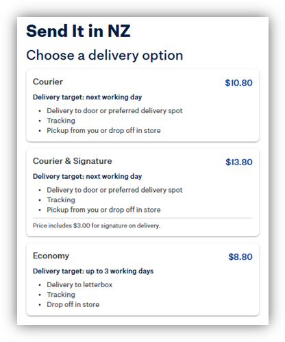 How do I send a parcel using the Send It tool?