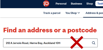 How do I enter flat and unit numbers using the Address and Postcode Finder?